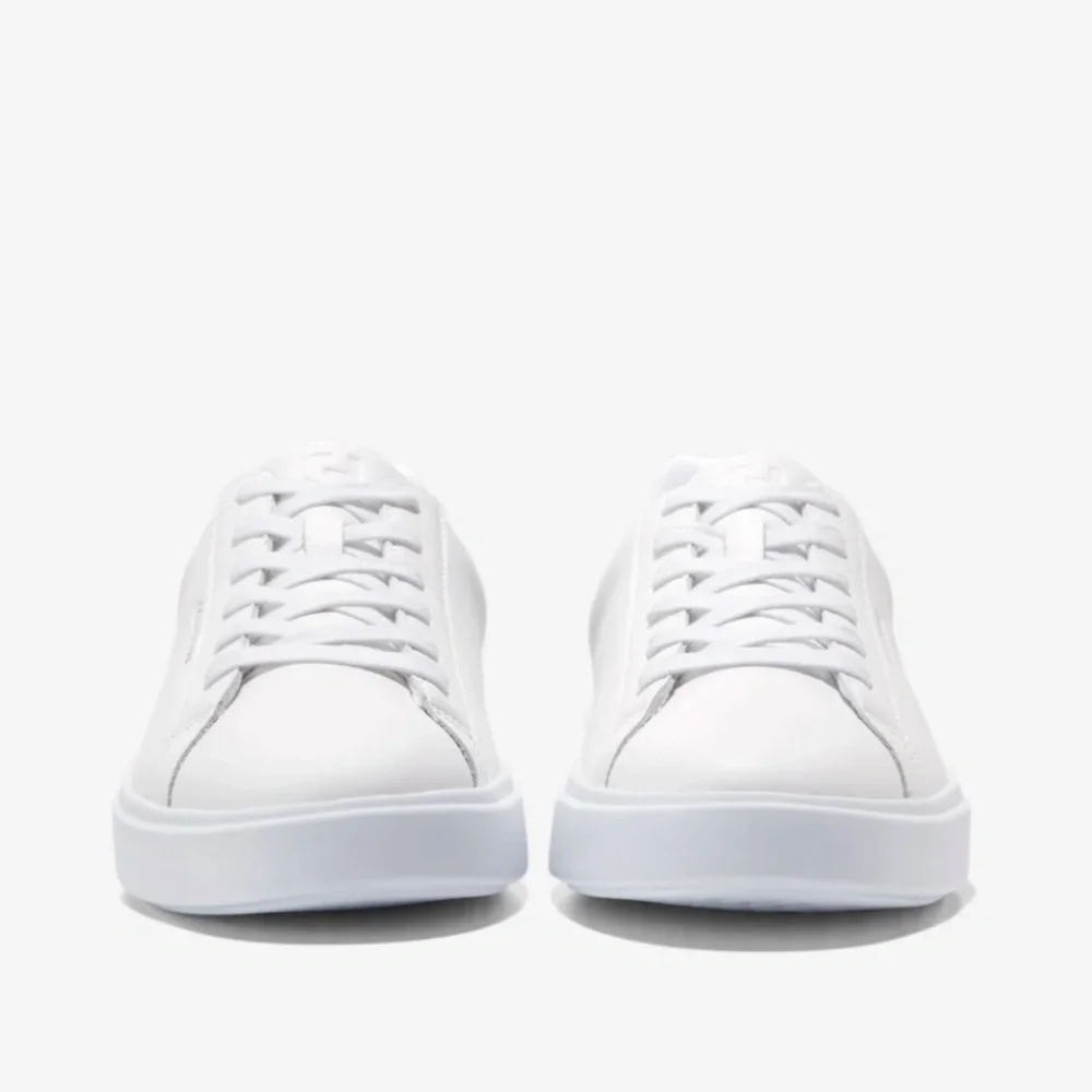 COLE HAAN NIB White Low Top Leather Grand Crosscourt Daily Sneakers Shoes 7 B - Picture 2 of 11
